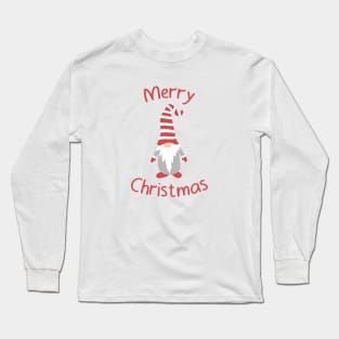 Gnome and  Merry Christmas Long Sleeve T-Shirt